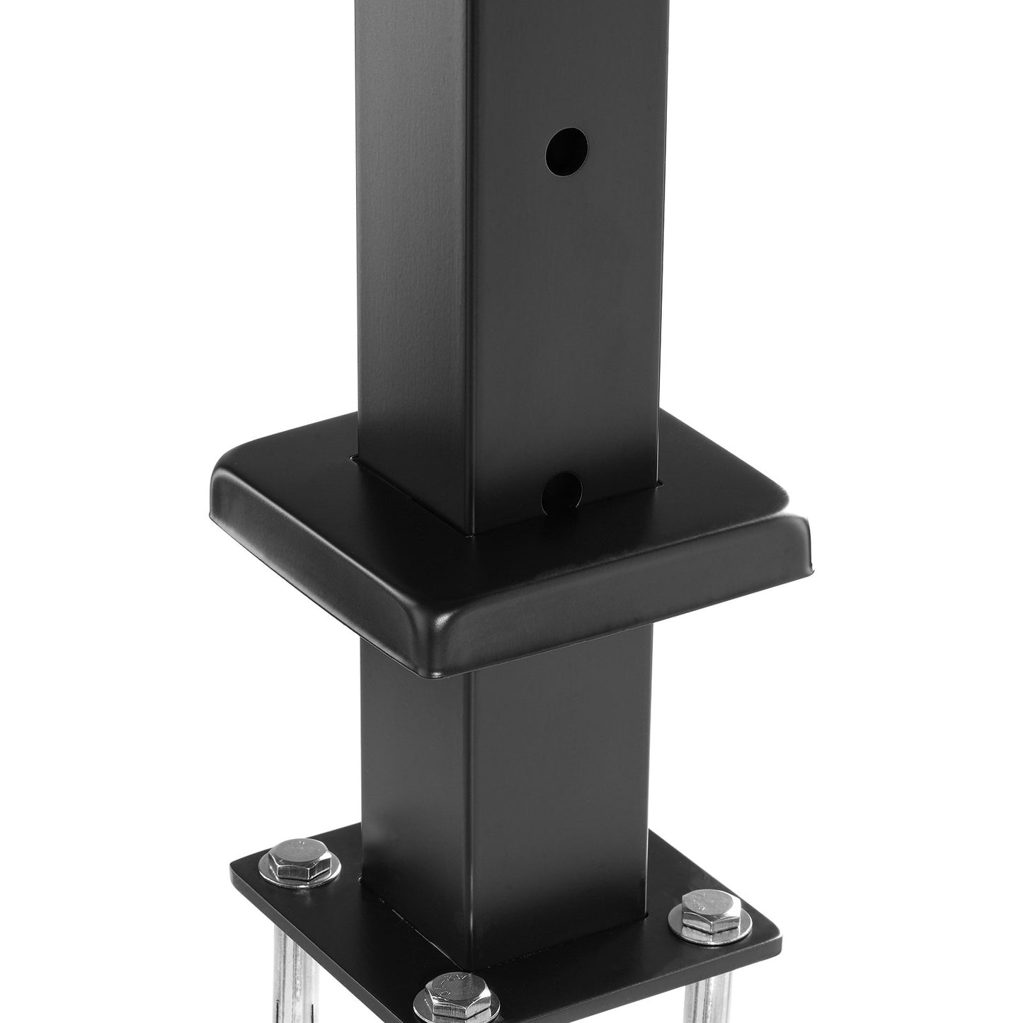 VEVOR Cable Railing Post Level Deck Stair Post 42 x 1.97 x 1.97 Cable Handrail Post Stainless Steel Brushed Finishing Deck Railing Pre-Drilled Pickets with Mounting Bracket Stair Railing Kit Black