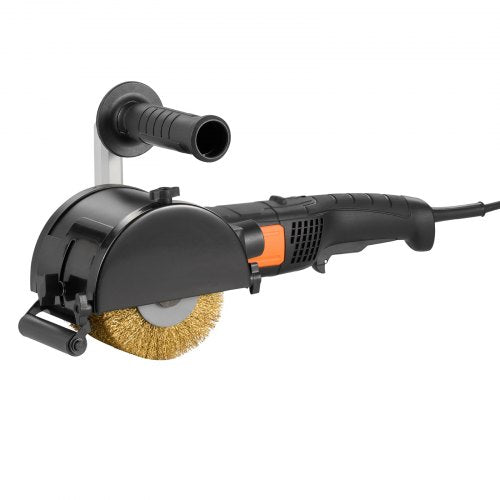 Burnishing Polishing Machine, 1300W 6 Variable Speed Surface Conditioning Tool, Handheld Electric Metal Burnishing Machine with Steel Wire Burnishing Wheel for Stainless Steel, Metal
