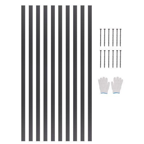 Metal Landscape Edging, 10 Packs 60 in Rust-Resistant Aluminum Alloy Landscape Edging, Bendable Garden Edging Border, Heavy Duty Lawn Edging Fence for Flower Bed Yard Pathway