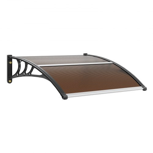 Window Door Awning Canopy 40' x 40', UPF 50+ Polycarbonate Entry Door Outdoor Window Awning Exterior, Front Door Overhang Awning for Sun Shutter, UV, Rain, Snow Protection, Hollow Sheet