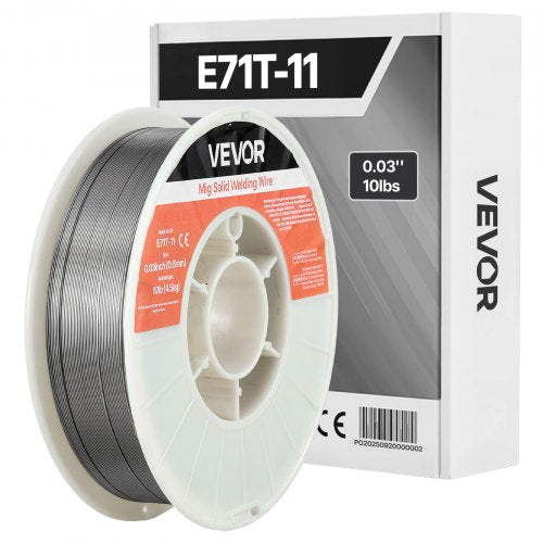 Flux Core MIG Welding Wire, E71T-11 0.03-inch 10 LBS, Gasless Mild Steel Welding Wire with Low Spatter for All Position Arc Welding, Self-Shielded for Outdoor Use