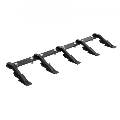 Bucket Tooth Bar, 46 in Heavy Duty 5 Teeth Tractor Bucket Bar for Loader Tractor Loader Skidsteer, 4560 lbs Load Capacity,  Bolt On Teeth Bars for Buckets Protection Efficient & Soil Excavation