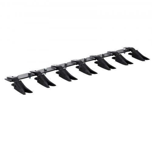 Bucket Tooth Bar, 53'', Heavy Duty Tractor Bucket Teeth Bar for Sub-Compact Tractor Loader, 4560 lbs Load-Bearing Capacity, Fits Bucket Cutting Edges Sized 1/2' or Less with No Drilling Required