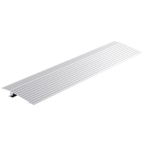 VEVOR Door Threshold Ramp, 1 Rise, 800 lbs Load Capacity, Door Ramp for Wheelchairs, Aluminum Threshold Ramp for Doorways, Adjustable Modular Threshold Ramp for Wheelchairs, Scooters, Power Chairs
