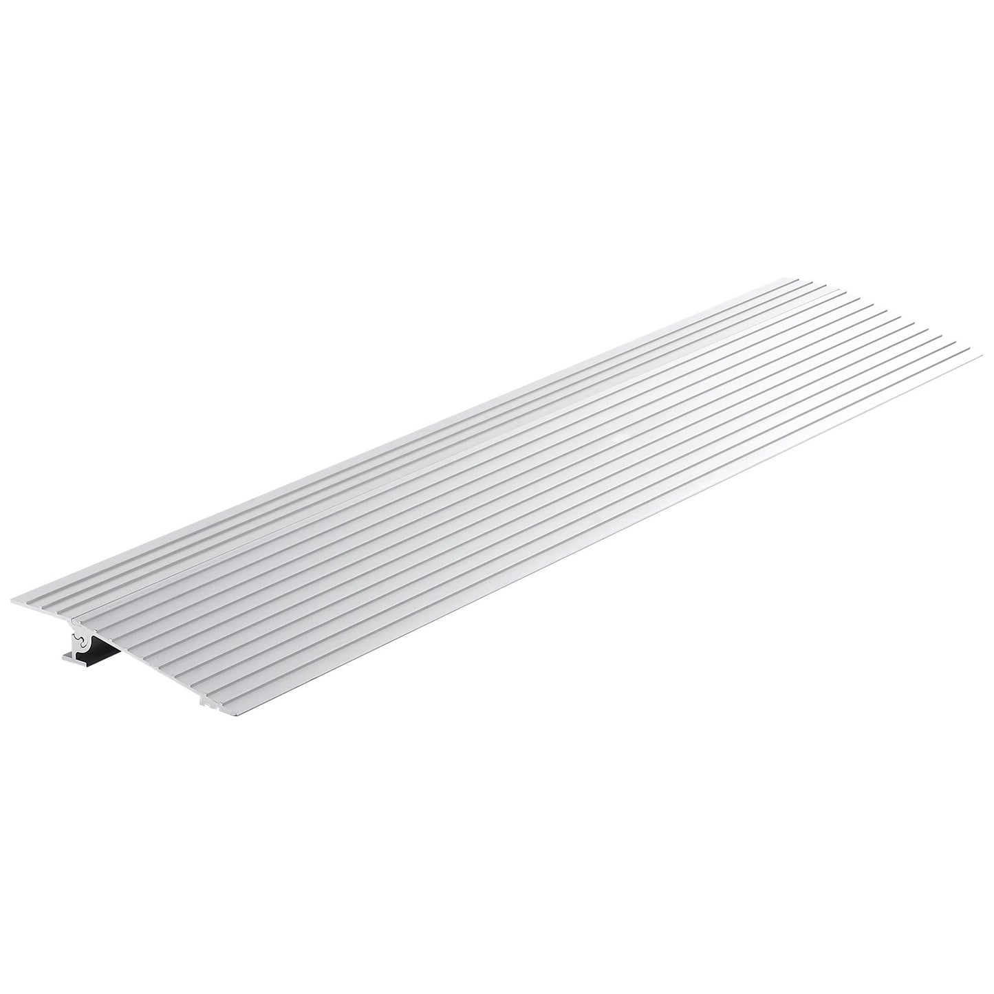 VEVOR Door Threshold Ramp, 1 Rise, 800 lbs Load Capacity, Door Ramp for Wheelchairs, Aluminum Threshold Ramp for Doorways, Adjustable Modular Threshold Ramp for Wheelchairs, Scooters, Power Chairs