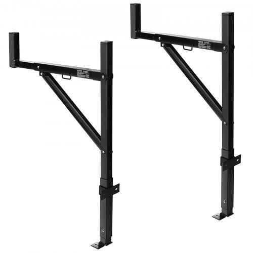 Truck Rack, 19-34inch Extendable Truck Ladder Rack, 38.6'-43.6' Adjustable Height, 250 lbs Capacity Steel Ladder Rack for Truck, Heavy Duty Truck Bed Rack for Kayak, Surfboard, Lumber, Ladder