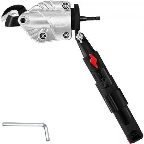 VEVOR Metal Cutter Drill Attachment, with Metal Shears Attachment, 360 Degree Pivoting Head, Cut Max. 21 GA Stainless Steel 14 GA Aluminum Metal Sheets and 18 GA Galvanized Steel