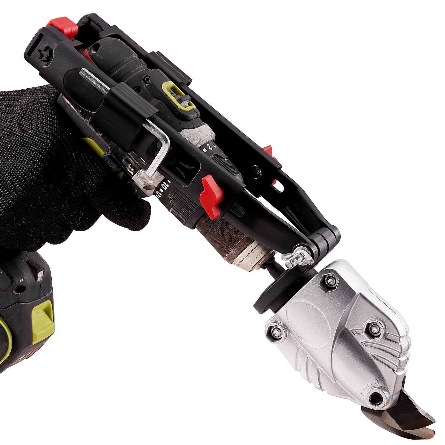 VEVOR Metal Cutter Drill Attachment, with Metal Shears Attachment, 360 Degree Pivoting Head, Cut Max. 21 GA Stainless Steel 14 GA Aluminum Metal Sheets and 18 GA Galvanized Steel