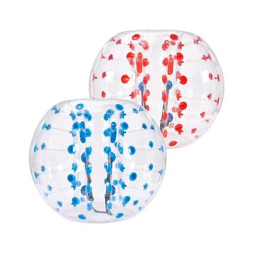 Inflatable Bumper Balls 2-Pack, 4FT/1.2M Body Sumo Zorb Balls for Teen & Adult, 0.8mm Thick PVC Human Hamster Bubble Balls for Outdoor Team Gaming Play, Bumper Bopper Toys for Garden, Yard, Park