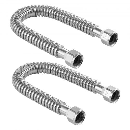 Water Heater Kit, 18 Inch Length Water Heater Flex Connector, Waters Heaters Installation Kit with 3/4' FIP x 3/4' FIP Inlet & Outlet Connection for Bathroom, Kitchen, Laundry Room, Boiler Room
