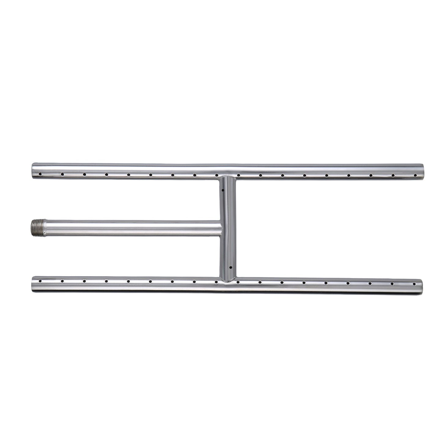 VEVOR 6 x 18 inch Drop-in Fire Pit Pan, Rectangular Stainless Steel Fire Pit Burner, Natural & Propane Gas Fire Pan H-Burner 90,000 BTU for Indoor or Outdoor Use
