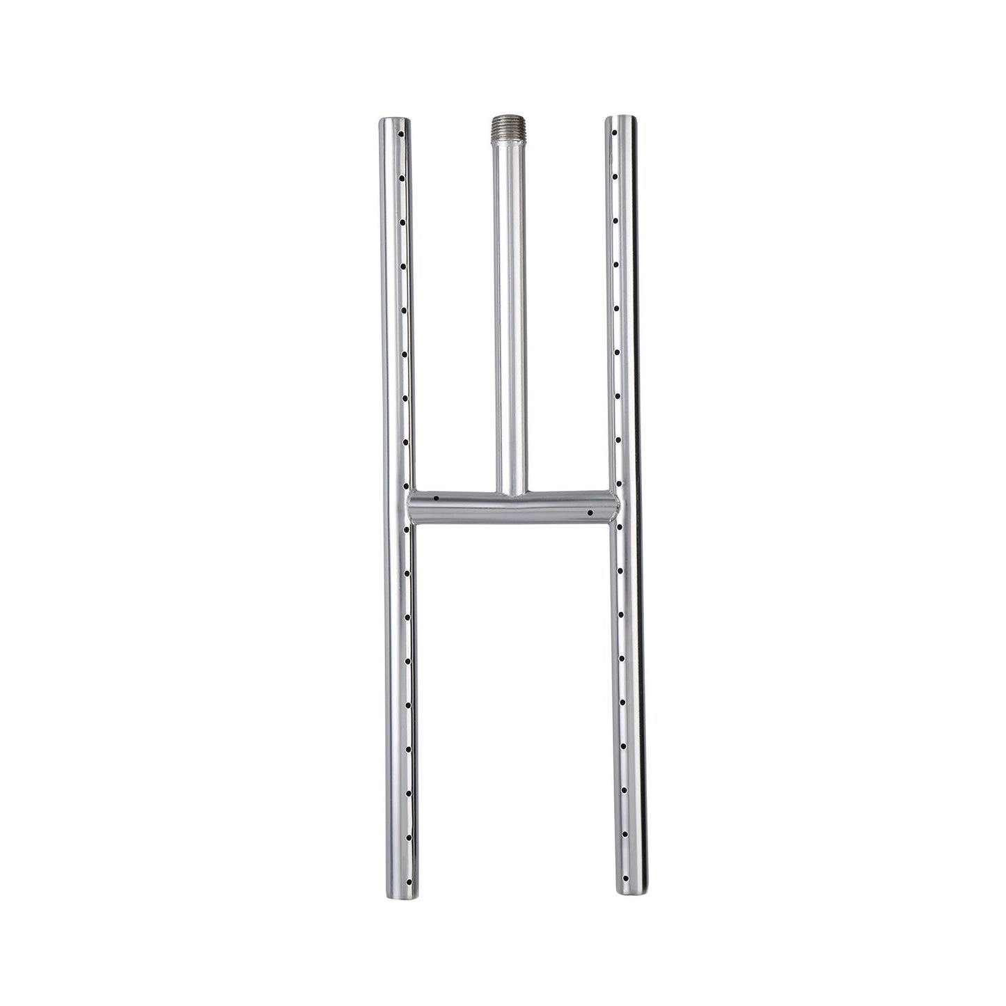 VEVOR 6 x 18 inch Drop-in Fire Pit Pan, Rectangular Stainless Steel Fire Pit Burner, Natural & Propane Gas Fire Pan H-Burner 90,000 BTU for Indoor or Outdoor Use