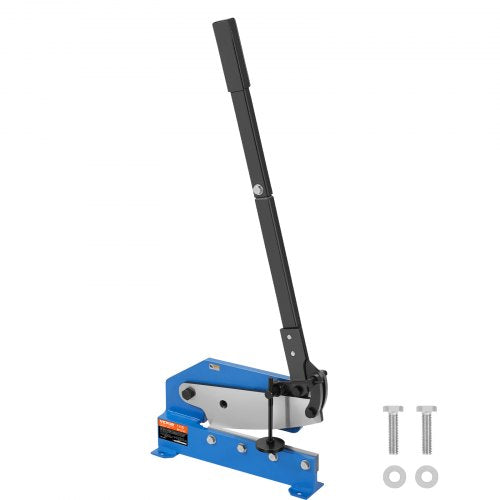 12' Manual Hand Plate Shear for Metal Sheet Processing, HS-12 Benchtop Cutter with Q235 Material, for Crafts Thick Steel Crafting, Heavy Duty Roll Press Machine for Builders, DIY Enthusiasts