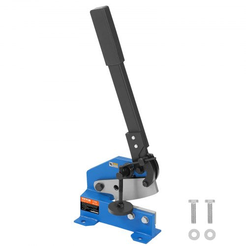 5' Manual Hand Plate Shear for Metal Sheet Processing, HS-5 Benchtop Cutter with Q235 Material, for Crafts Thick Steel Crafting, Heavy Duty Roll Press Machine for Builders, DIY Enthusiasts