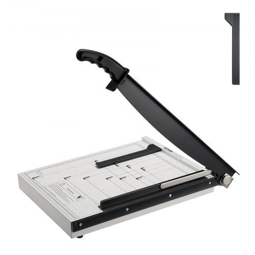 Paper Cutter, Guillotine Trimmer, 15' Cut Length, 16 Sheets Capacity, Heavy Duty Guillotine Paper Cutter with Guard Rail/Blade Lock for Cardstock/Cardboard, Paper Trimmer for Home Office School