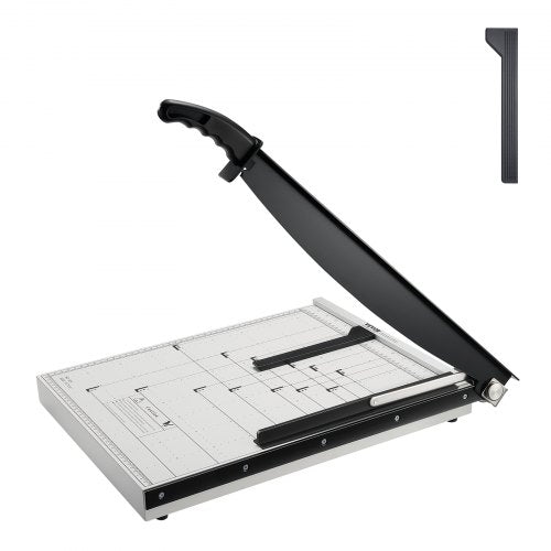 Paper Cutter, Guillotine Trimmer, 18' Cut Length, 15 Sheets Capacity, Heavy Duty Guillotine Paper Cutter with Guard Rail/Blade Lock for Cardstock/Cardboard, Paper Trimmer for Home Office School