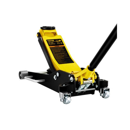 Floor Jack, 3 Ton Low Profile Floor Jack, Aluminum and Steel Racing Floor Jack with Dual Pistons Quick Lift Pump, Floor Jack Lifting Range 3-6/11'-19-11/16'