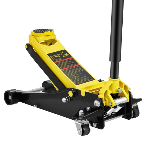 Floor Jack, 3 Ton Low Profile Floor Jack, Heavy-duty Steel Racing Floor Jack with Dual Pistons Quick Lift Pump, Floor Jack Lifting Range 3.35'-19.69'