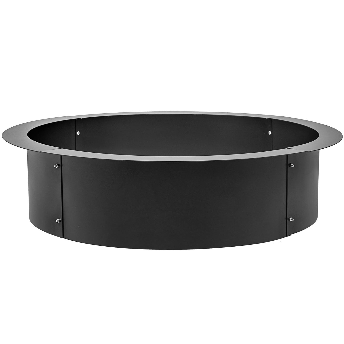 VEVOR Fire Pit Ring 36-Inch Outer/30-Inch Inner Diameter, Fire Pit Insert 3.0mm Thick Heavy Duty Solid Steel, Fire Pit Liner DIY Campfire Ring Above or In-Ground for Outdoor