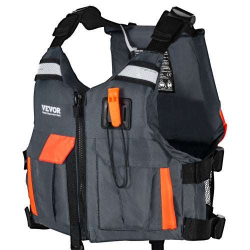 Life Vest for Watersports (PFD), Life Jacket with Waterproof Nylon & 80N Buoyancy, Life Vest/Jacket for Any Water Activity-Fishing, Kayaking, Surfing and More, Men and Women S