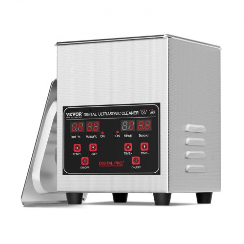 Ultrasonic Cleaner, 1.3L Professional 60W Cleaning Machine with Timer & Heater, 40kHz Digital Ultrasonic Cleaner with Basket for Watch Glasses Jewelry Retainer Industrial Parts Tools