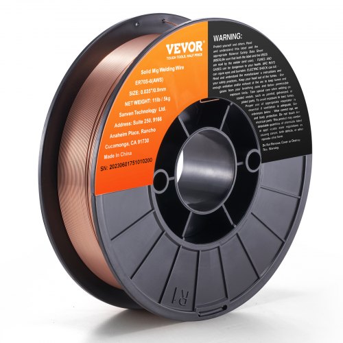 Solid MIG Welding Wire, ER70S-6 0.035-inch 11LBS with Low Splatter and High Levels of Deoxidizers for All Position Gas Welding