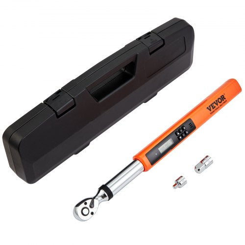 Digital Torque Wrench, 3.7-37ft.lb/5-50n.m 3/8' Drive Electronic Torque Wrench, Torque Wrench Kit Torque Range Accurate to ¡À2%,  3-Mode Adjustable Torque Wrench Set with LED Buzzer Calibration