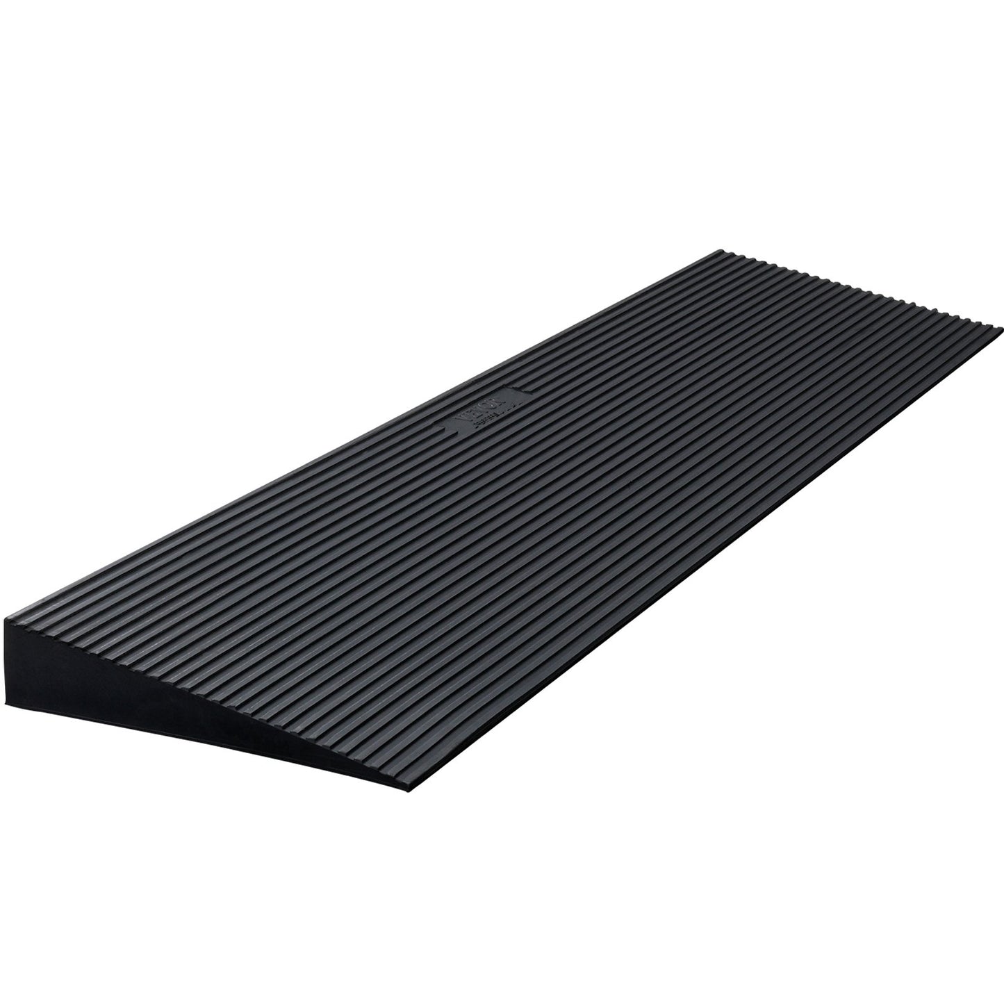 VEVOR 1.2 Rise Cuttable Threshold Ramp for Sweeping Robot, 35.4 Wide Natural Rubber Wheelchair Ramp, Non-Slip Solid Rubber Ramp with Double-Sided Tape for Doorways,Driveways,Bathroom,Smooth Tile