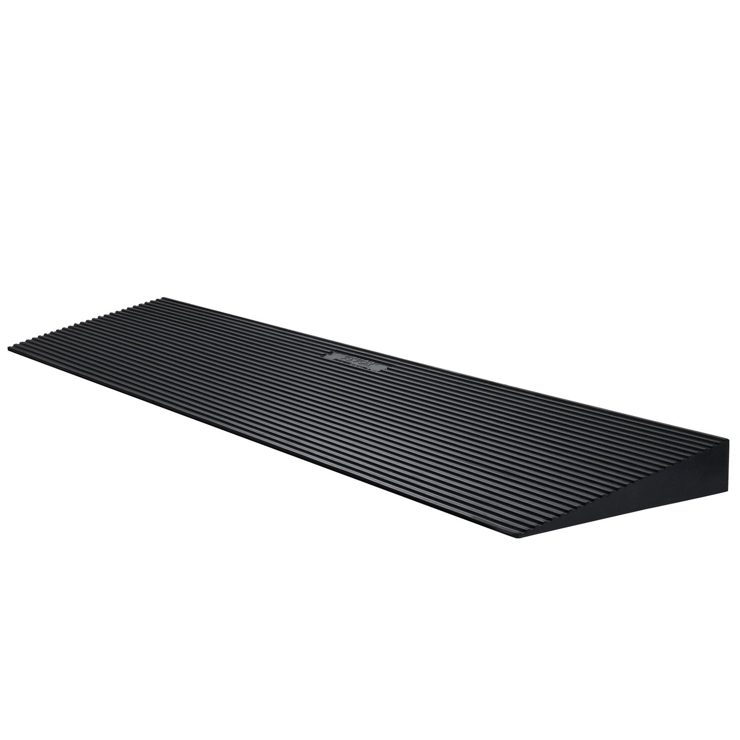 VEVOR 1.2 Rise Cuttable Threshold Ramp for Sweeping Robot, 35.4 Wide Natural Rubber Wheelchair Ramp, Non-Slip Solid Rubber Ramp with Double-Sided Tape for Doorways,Driveways,Bathroom,Smooth Tile
