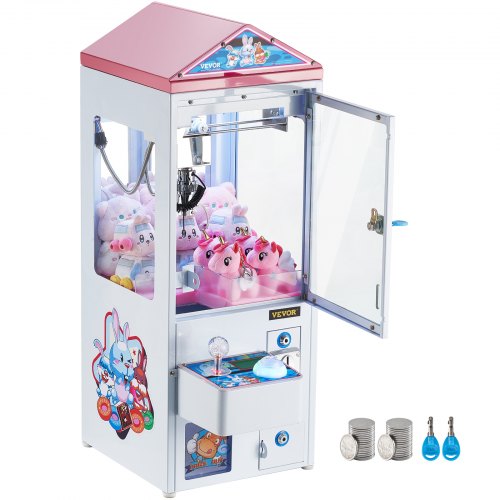 Claw Machine, 0-3¡± Jaw Diameter 0-5¡± Jaw lifting, Crane Prize Grabber Commercial Arcade Game Toys, Cool Fun Grab-And-Win Machine w/ Light and Sound, Dispenser Vending Toy For Kids,Boys &Girls
