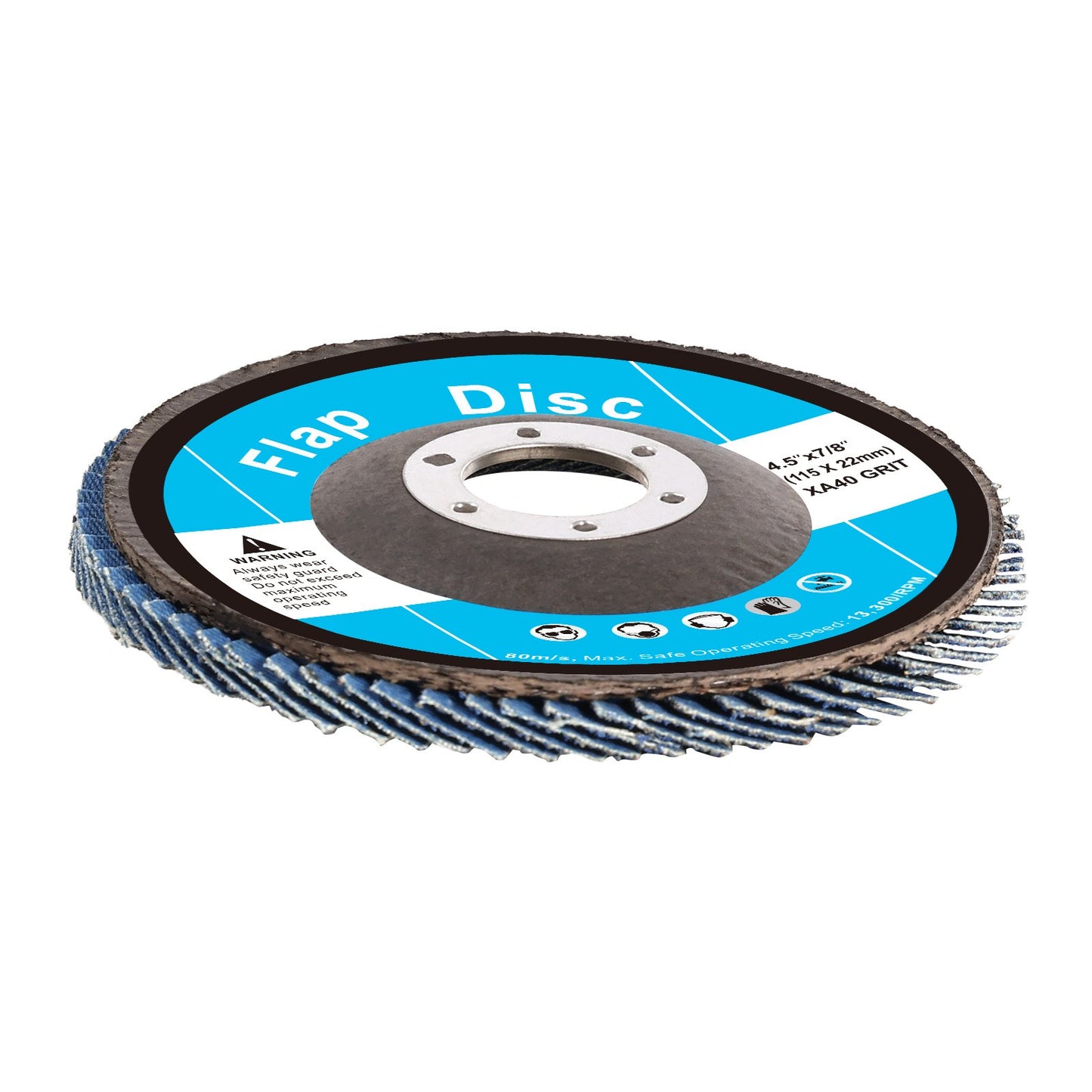 VEVOR Flap Discs 4-1/2 x 7/8 Sanding Disc for Angle Grinder 40 Grit 10 Packs