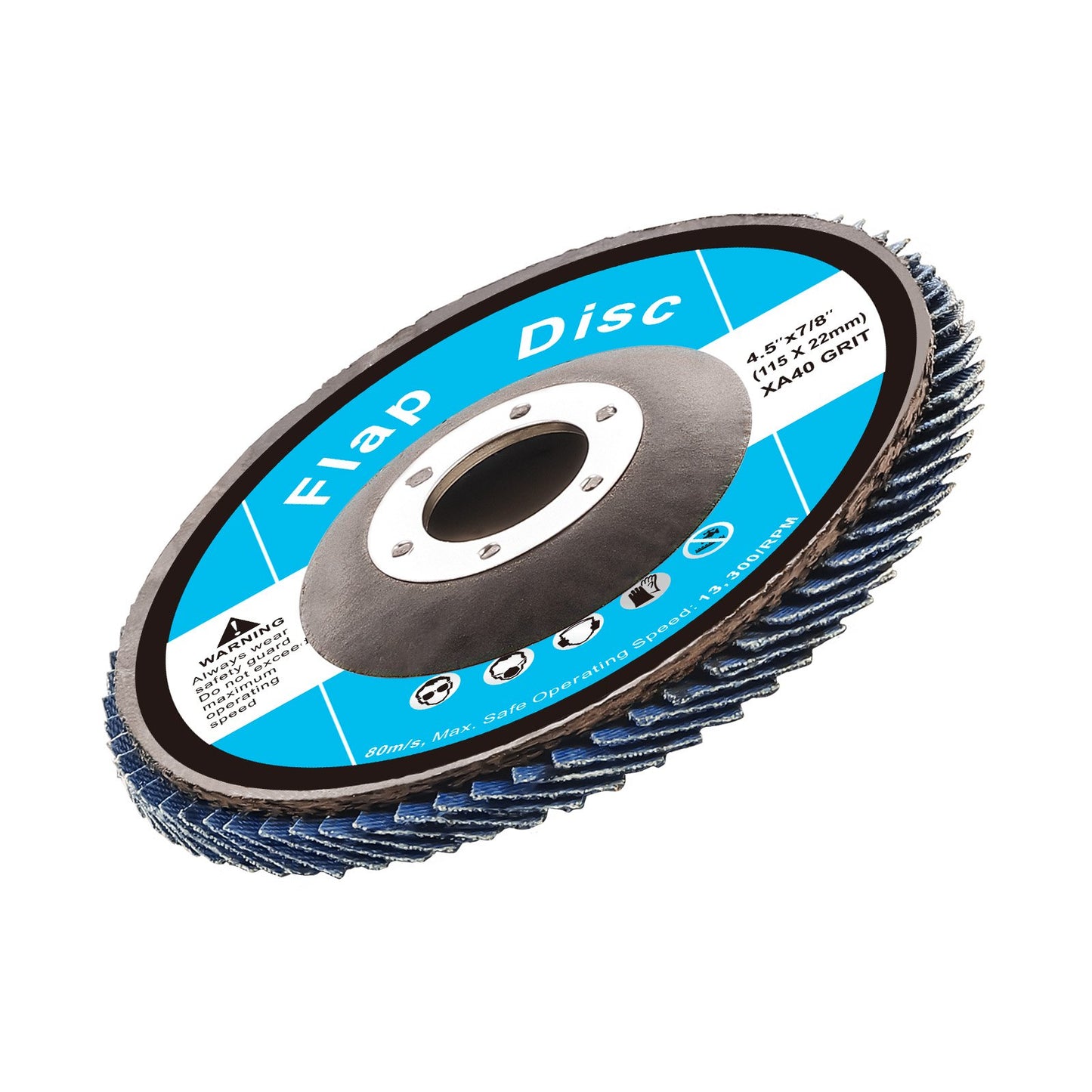 VEVOR Flap Discs 4-1/2 x 7/8 Sanding Disc for Angle Grinder 40 Grit 10 Packs