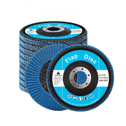 VEVOR Flap Discs 4-1/2 x 7/8 Sanding Disc for Angle Grinder 60 Grit 10 Packs