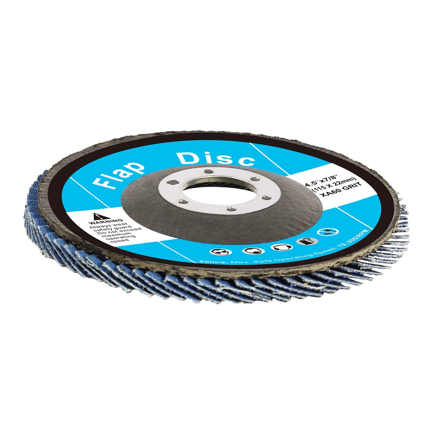 VEVOR Flap Discs 4-1/2 x 7/8 Sanding Disc for Angle Grinder 60 Grit 10 Packs