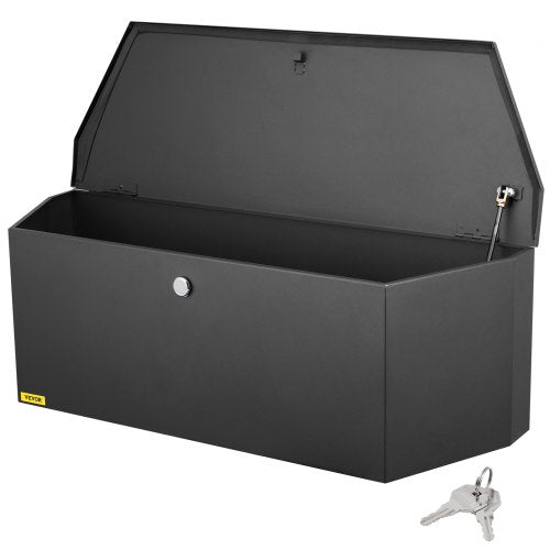 Trailer Tongue Box, Carbon Steel Tongue Box Tool Chest, Heavy Duty Trailer Box Storage with Lock and Keys, Utility Trailer Tongue Tool Box for Pickup Truck Bed, RV Trailer, 36'x12'x12'