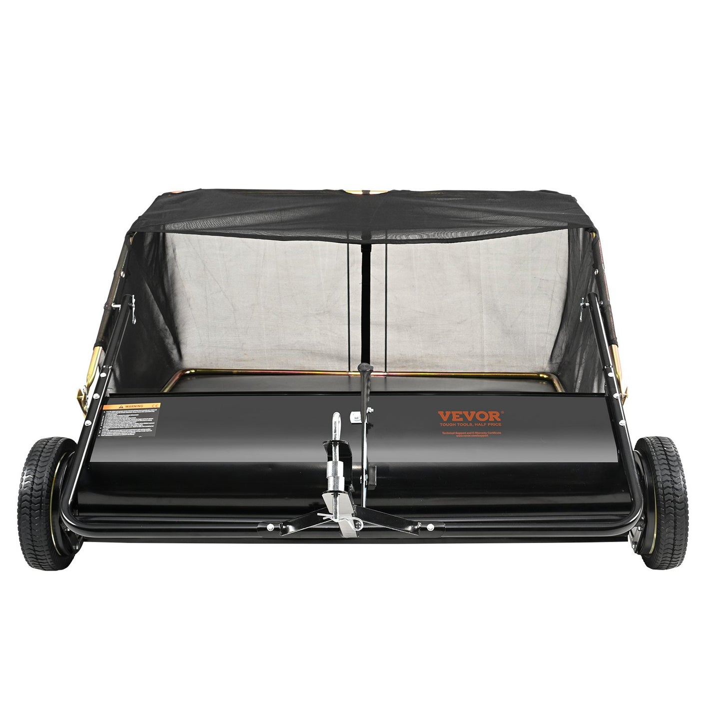 Lawn Sweeper Tow Behind Leaf Yard Collector 42.5 25 Cu. Ft. Adjustable