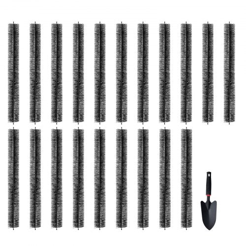 Gutter Brush, 60 Feet Total Length 4.33 inch Diameter Gutter Cleaning Tools, Ground-Level Gutter Brush Leaf Guard for 5 Inch Gutters, Easily Clear roof Leaves and Debris, 20 Pack
