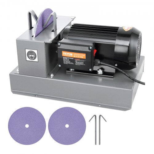 Lawn Mower Blade Sharpener, 1HP 750W Lawnmower Blade Grinder with 9-inch Ceramic Grinding Wheel, Powerful Bench Mower Sharpening Machine for High/Low Lift Blades, Gator Blades, Flat Blades