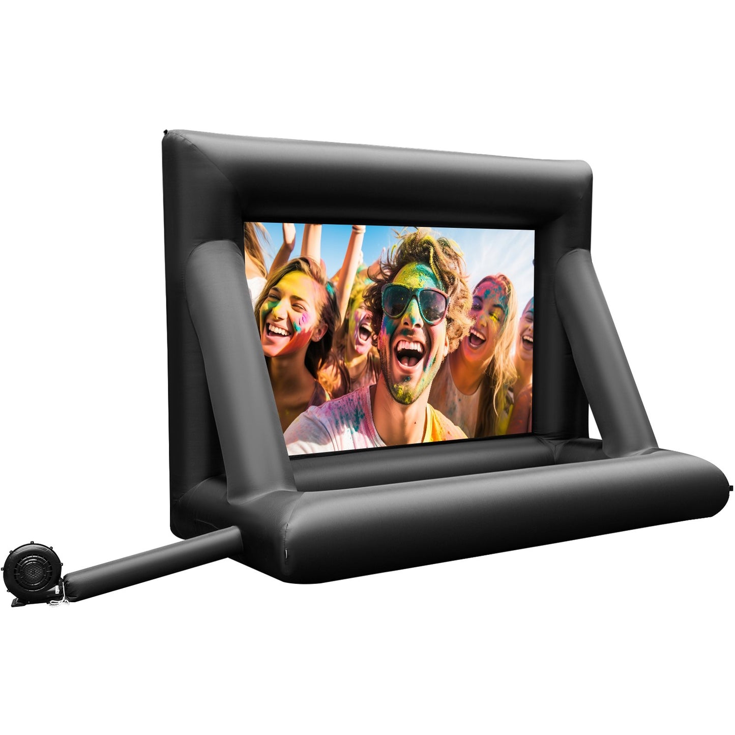 VEVOR Inflatable Movie Screen 24FT£¨288inch£© Inflatable Projector Screen for outside with 360W Air Blower Inflatable Screen Oxford Fabric Material Blow Up Screen for Outdoor Movie Supports Front/Rear Projection