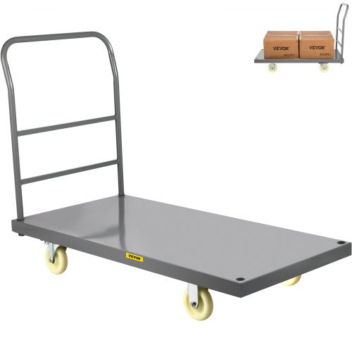 VEVOR Platform Truck 2000 lbs Capacity 47 x 24 x 32 Flatbed Cart Hand Truck