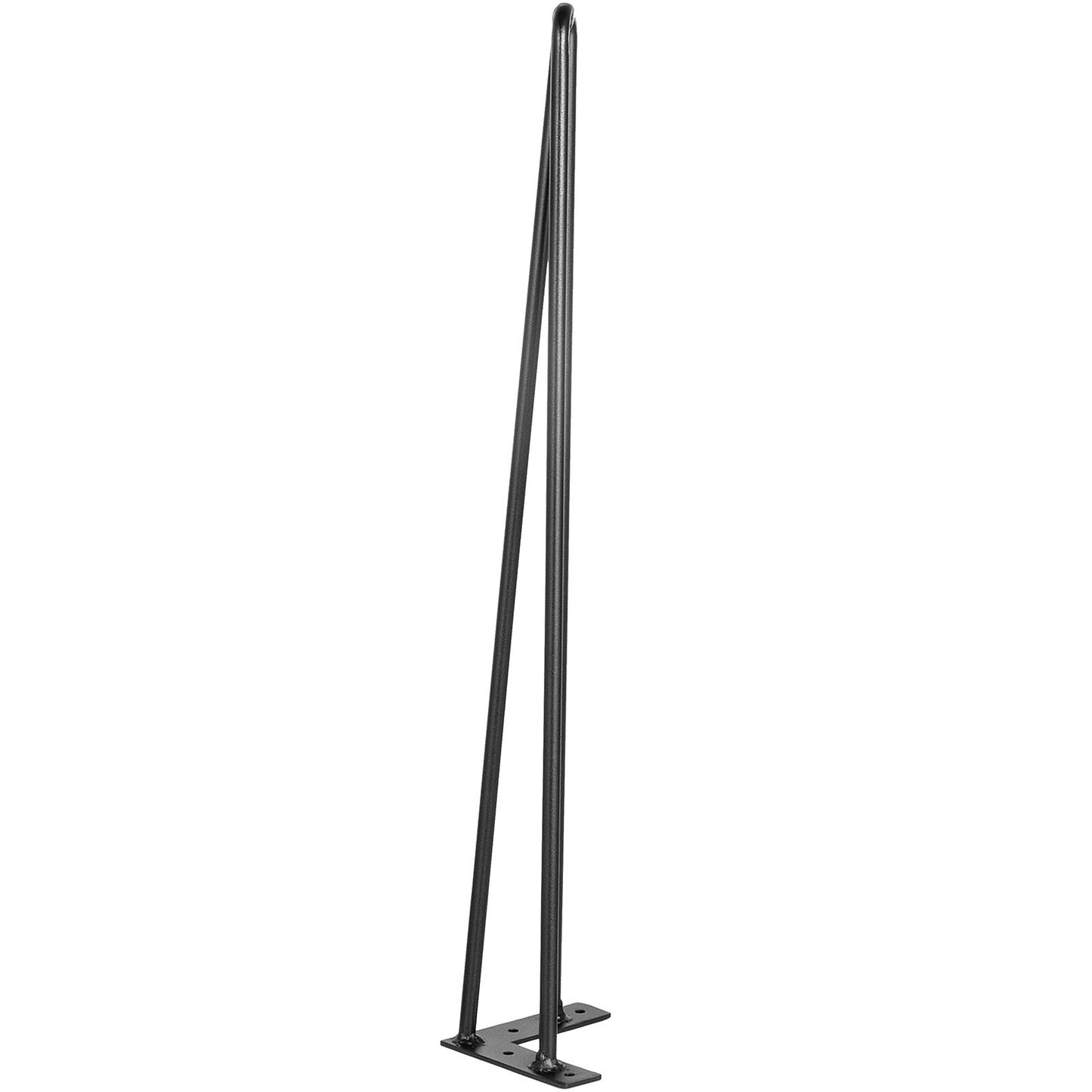 VEVOR Hairpin Table Legs 16 Black Set of 4 Desk Legs 880lbs Load Capacity (Each 220lbs) Hairpin Desk Legs 3 Rods for Bench Desk Dining End Table Chairs Carbon Steel DIY Heavy Duty Furniture Legs