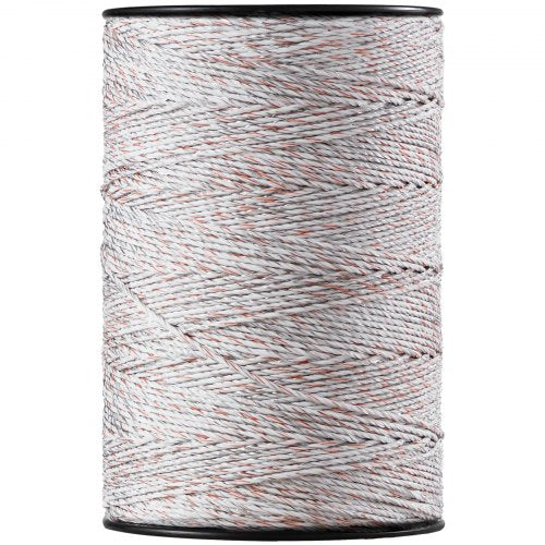 Electric Fence Wire, 2625Ft 800M Portable Polywire, 3/32' Diameter 9 Mixed Metal Strands for Reliable Conductivity and UV, Rust Resistance, Fencing Rope Line for Horse, Cattle, Livestock