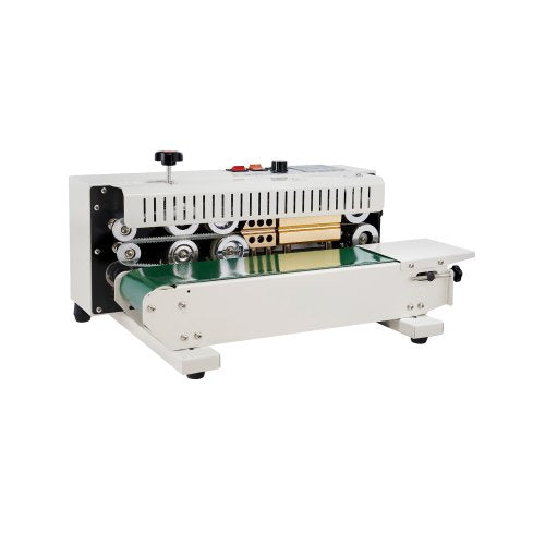 Continuous Bag Band Sealing Machine, 0.24-0.47 in/6-12 mm Seal Width, Horizontal Band Sealer Machine with Digital Temperature Control, Carbon Steel Bag Sealer for 0.02-0.8 mm Plastic Bags Films