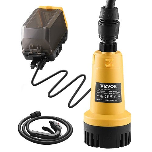Cordless Submersible Water Transfer Pump, 528GPH, Portable Sump Pump with G3/4' Garden Hose, Compatible with Dewalt 20V MAX Battery (No Battery), Electric Utility Pump for Pool, Garden, Pond