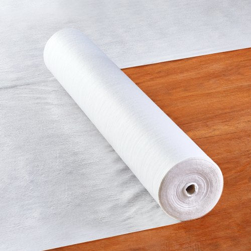 Carpet Protection Film, 39' x 100' Floor and Surface Shield, Easy to Cut Simple Installation, Fiber Fabric Car Mat Protection Film Roll for Construction & Renovation,White
