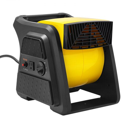 Pivoting Utility Fan, 600 CFM High Velocity Floor Blower for Drying, Cooling, Ventilating, Exhausting, 300¡ã Blowing Angle Air Mover, Portable Carpet Dryer Fan for Home, Work Shop