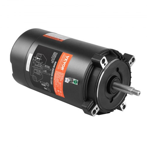 0.75 HP Pool Pump Motor, 56J Frame, 115V(8 Amps)/230V(4 Amps) 3450 RPM, 60Hz, 1.5 Service Factor, 80¦ÌF/250V Capacitor, CCW Rotation Round Flange Replacement Motor