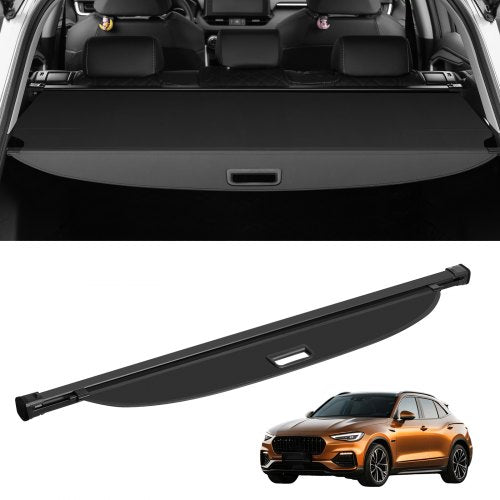 Retractable Cargo Cover for Chevrolet, Waterproof Trunk Cover Security Shield Shade for GMC Terrain + Chevrolet Equinox 2018-2024 5-Seater, Rear Trunk Cover, Aluminum Alloy & PVC Leather Texture