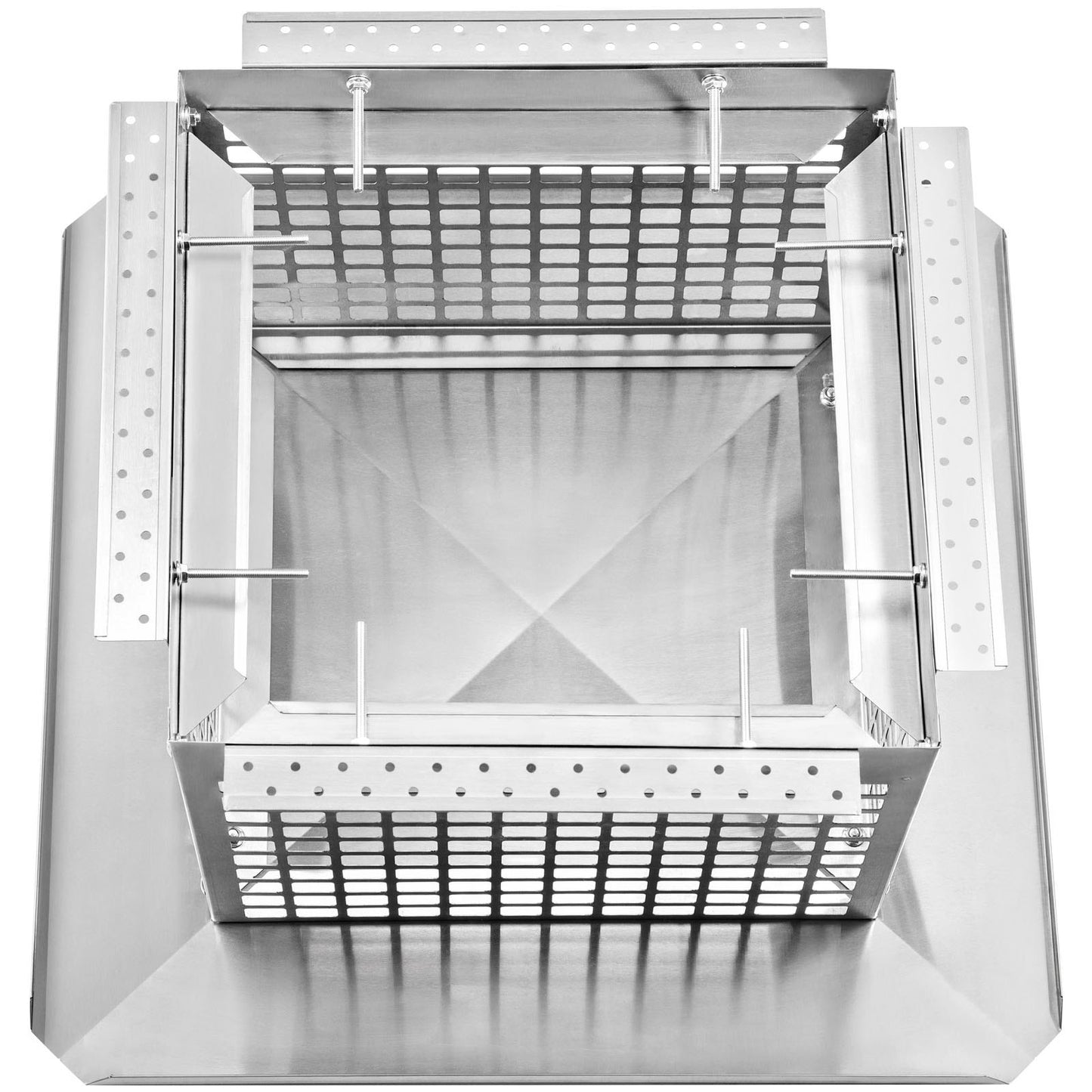 VEVOR Chimney Cap, 13 x 13 Flue Caps, 304 Stainless Steel Fireplace Chimney Cover, Adjustable Metal Spark Arrestor with Bolts Screws, Mesh Chimney Flue Cover for Outside Existing Clay Flue Tile