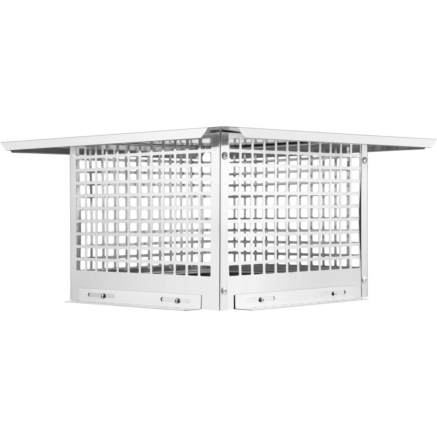 VEVOR Chimney Cap, 13 x 13 Flue Caps, 304 Stainless Steel Fireplace Chimney Cover, Adjustable Metal Spark Arrestor with Bolts Screws, Mesh Chimney Flue Cover for Outside Existing Clay Flue Tile